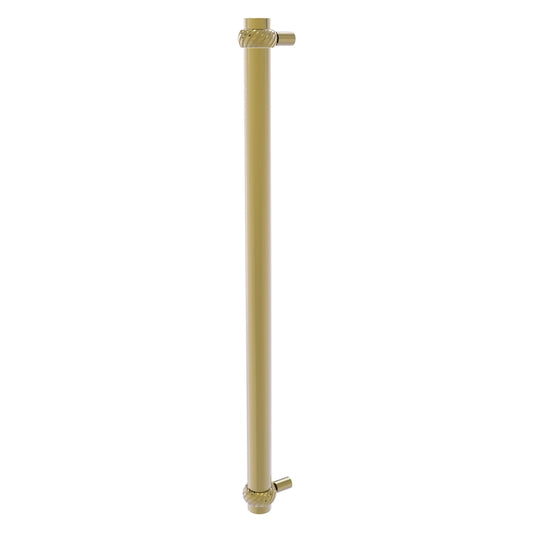 Allied Brass 402T-RP 19.6" x 2.9" Unlacquered Brass Solid Brass Refrigerator Pull With Twisted Accents