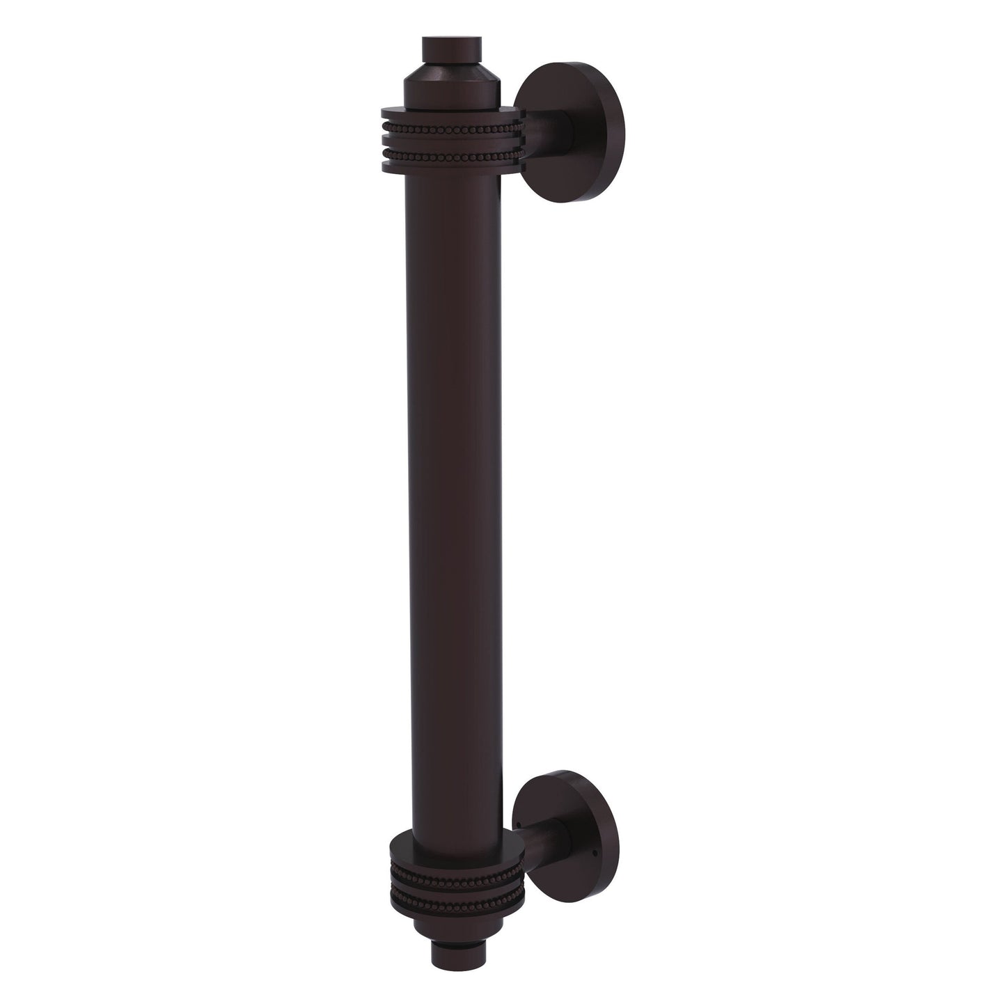 Allied Brass 403D 8" x 1.5" Antique Bronze Solid Brass Door Pull With Dotted Accents