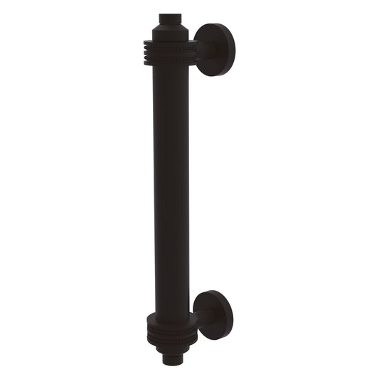 Allied Brass 403D 8" x 1.5" Oil Rubbed Bronze Solid Brass Door Pull With Dotted Accents