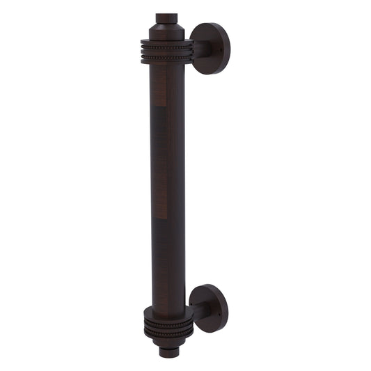 Allied Brass 403D 8" x 1.5" Venetian Bronze Solid Brass Door Pull With Dotted Accents