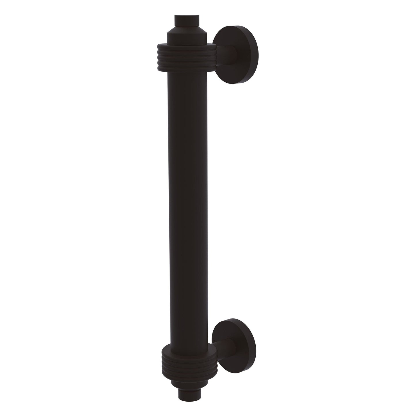 Allied Brass 403G 8" x 1.5" Oil Rubbed Bronze Solid Brass Door Pull With Grooved Accents