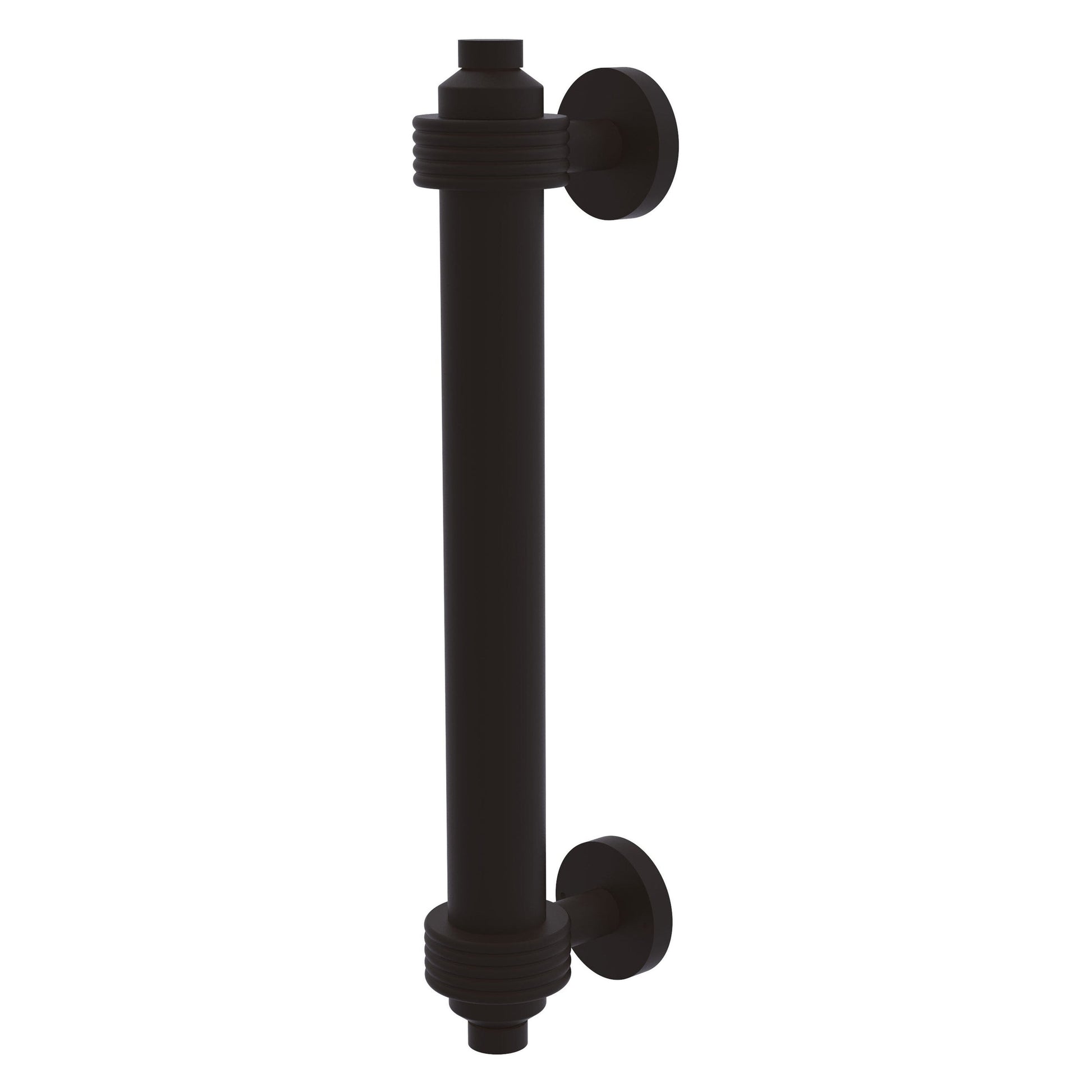 Allied Brass 403G 8" x 1.5" Oil Rubbed Bronze Solid Brass Door Pull With Grooved Accents