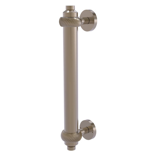 Allied Brass 403T 8" x 1.5" Antique Pewter Solid Brass Door Pull With Twisted Accents