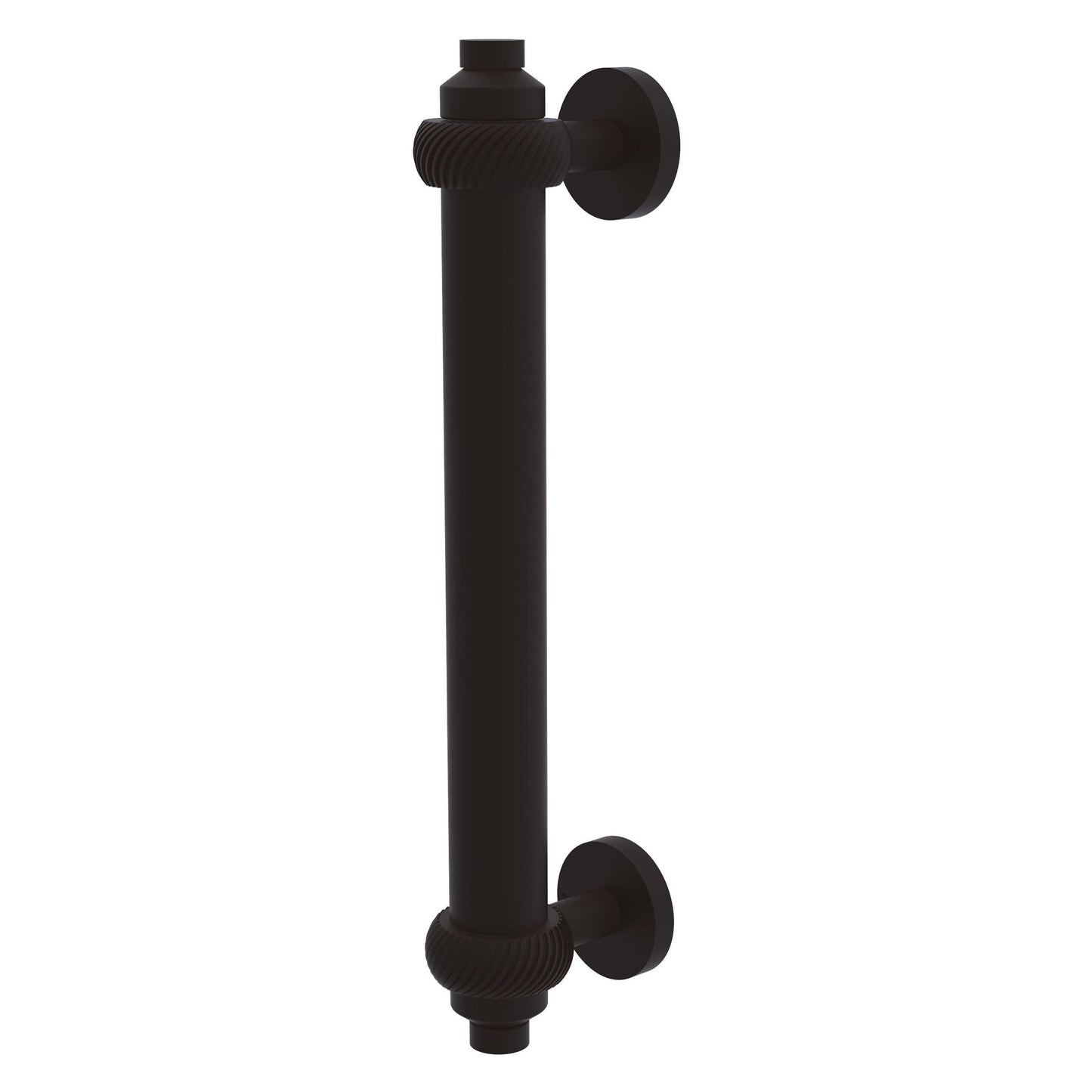 Allied Brass 403T 8" x 1.5" Oil Rubbed Bronze Solid Brass Door Pull With Twisted Accents