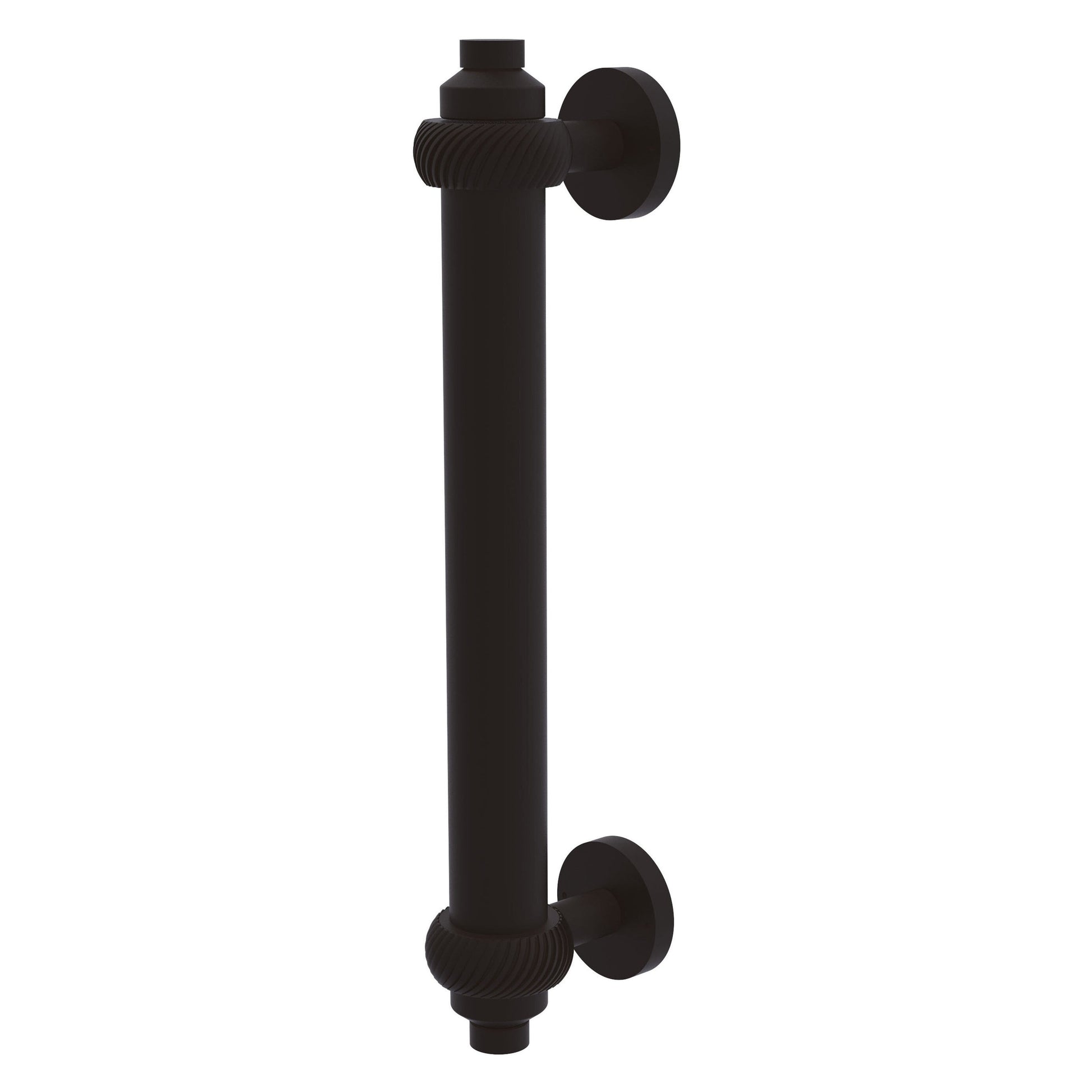 Allied Brass 403T 8" x 1.5" Oil Rubbed Bronze Solid Brass Door Pull With Twisted Accents