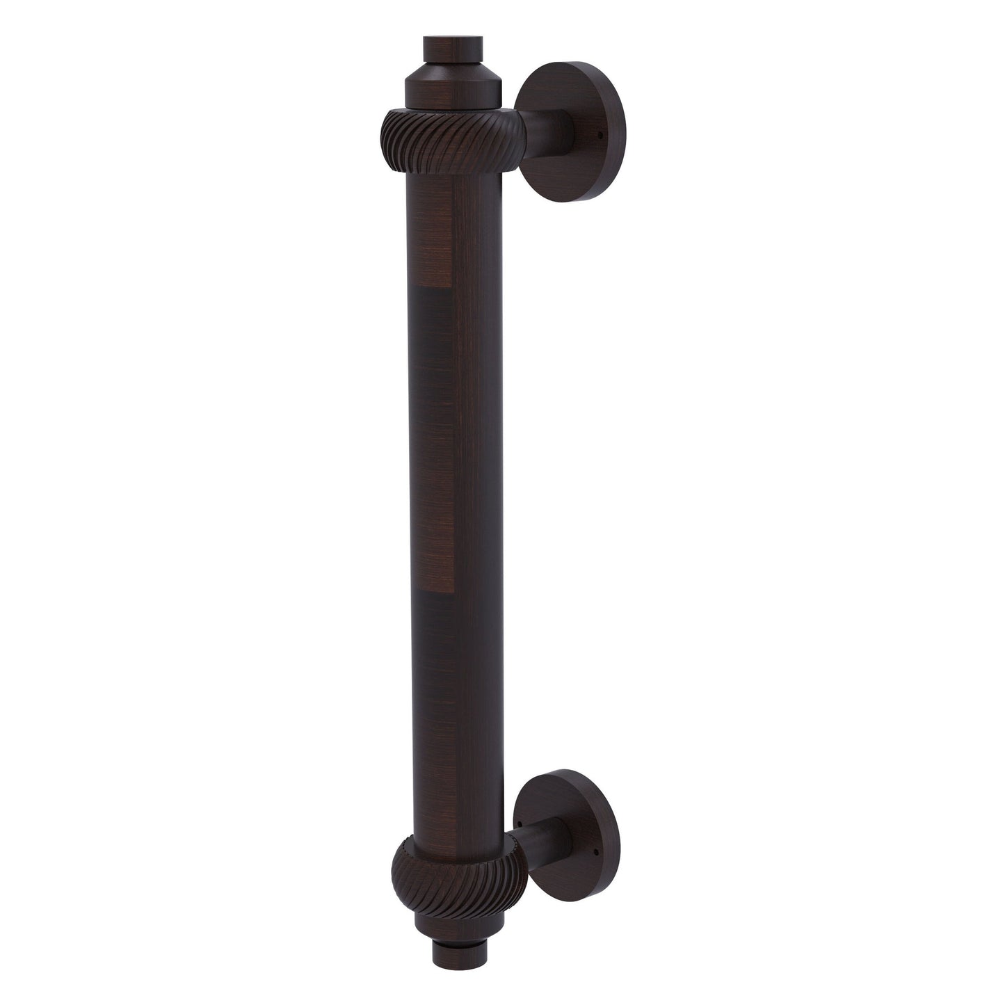 Allied Brass 403T 8" x 1.5" Venetian Bronze Solid Brass Door Pull With Twisted Accents