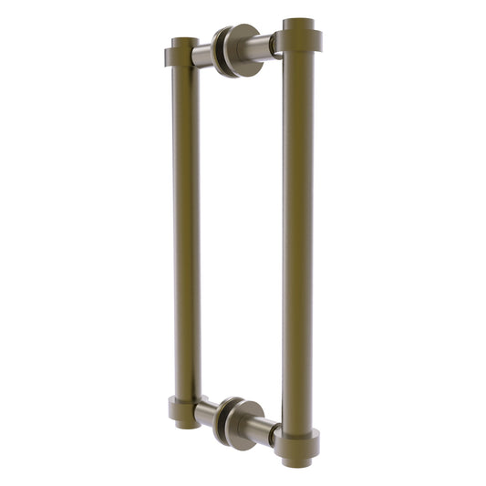 Allied Brass 404-12BB 13.4" x 7.2" Antique Brass Solid Brass Back-to-Back Shower Door Pull