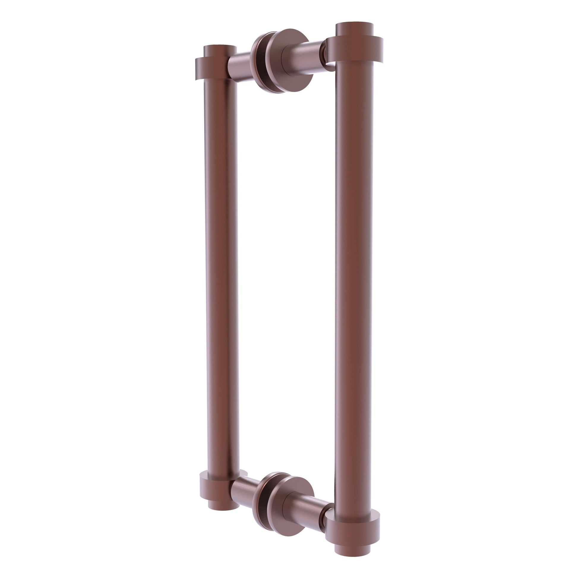 Allied Brass 404-12BB 13.4" x 7.2" Antique Copper Solid Brass Back-to-Back Shower Door Pull