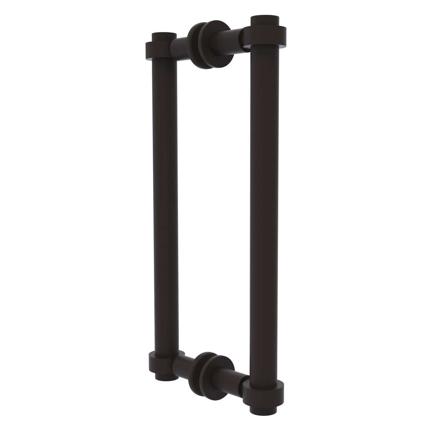 Allied Brass 404-12BB 13.4" x 7.2" Oil Rubbed Bronze Solid Brass Back-to-Back Shower Door Pull