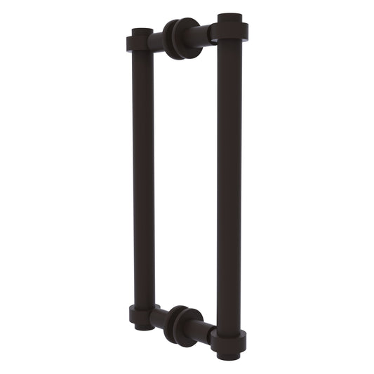 Allied Brass 404-12BB 13.4" x 7.2" Oil Rubbed Bronze Solid Brass Back-to-Back Shower Door Pull