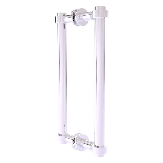 Allied Brass 404-12BB 13.4" x 7.2" Polished Chrome Solid Brass Back-to-Back Shower Door Pull