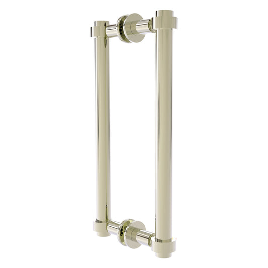 Allied Brass 404-12BB 13.4" x 7.2" Polished Nickel Solid Brass Back-to-Back Shower Door Pull