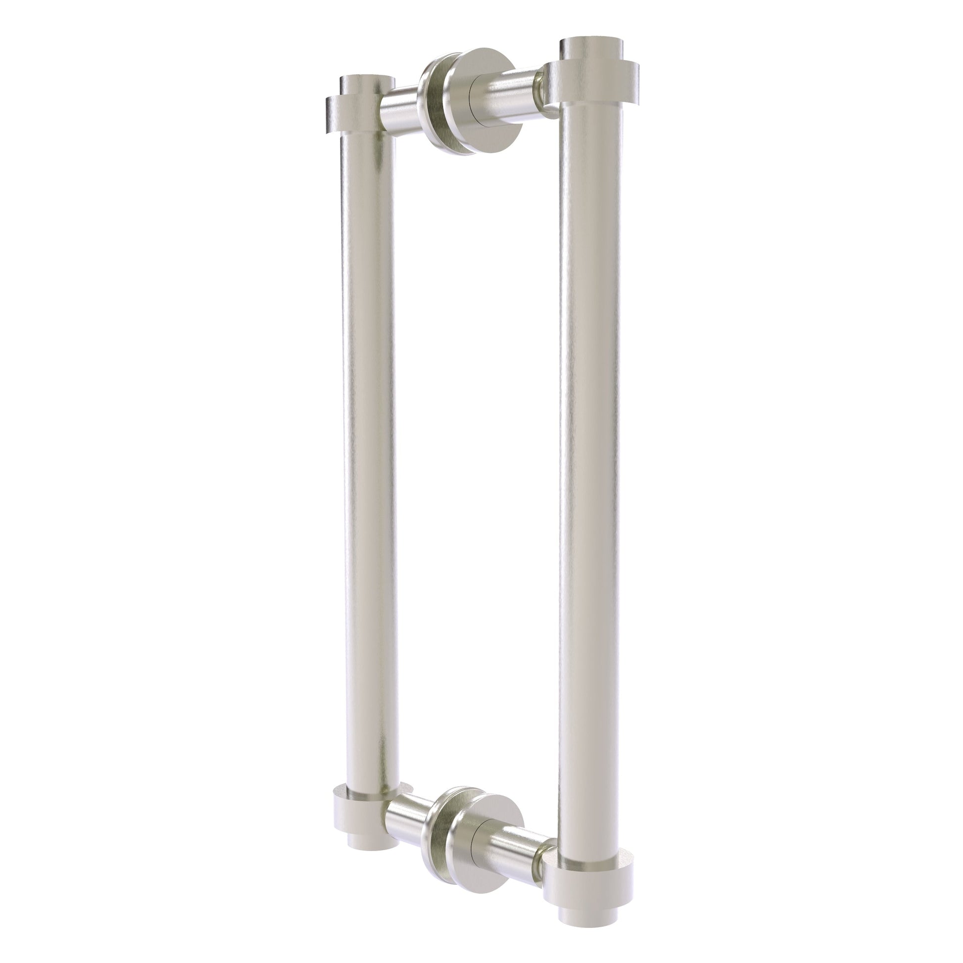 Allied Brass 404-12BB 13.4" x 7.2" Satin Nickel Solid Brass Back-to-Back Shower Door Pull