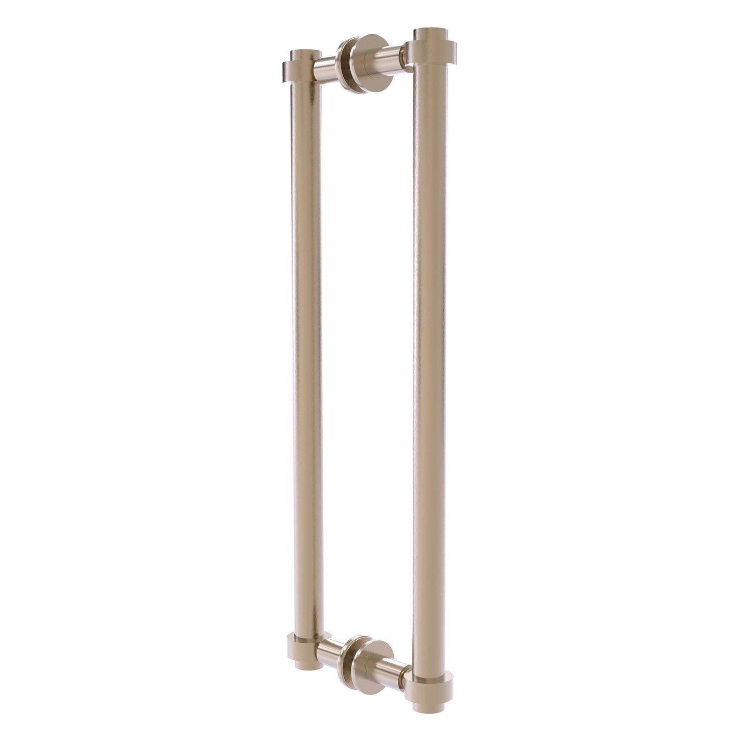 Allied Brass 404-18BB 19.4" x 7.2" Antique Pewter Solid Brass Back-to-Back Shower Door Pull