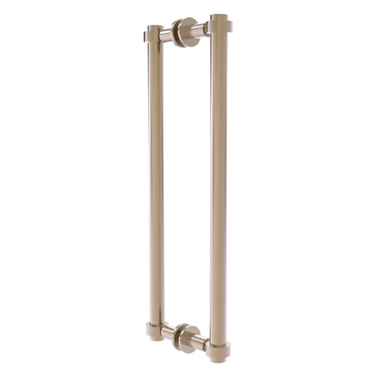 Allied Brass 404-18BB 19.4" x 7.2" Antique Pewter Solid Brass Back-to-Back Shower Door Pull