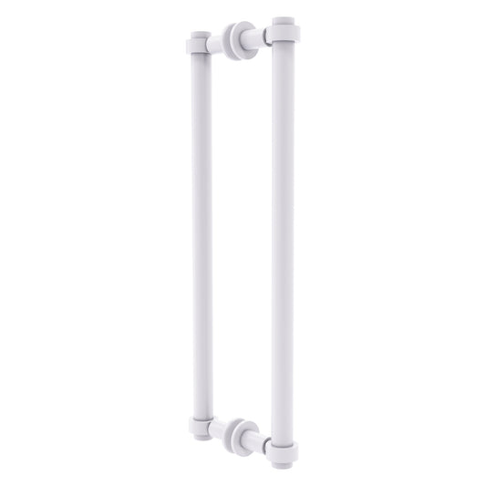 Allied Brass 404-18BB 19.4" x 7.2" Matte White Solid Brass Back-to-Back Shower Door Pull