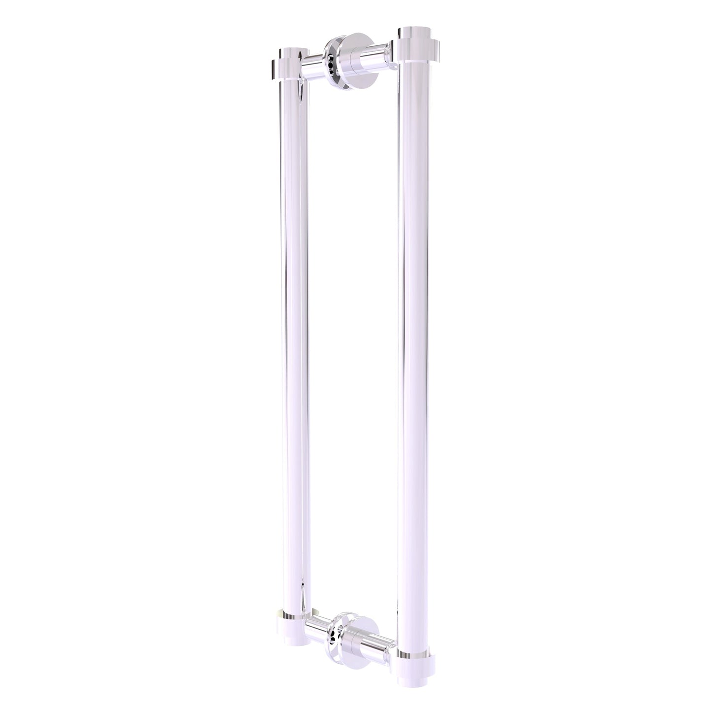 Allied Brass 404-18BB 19.4" x 7.2" Polished Chrome Solid Brass Back-to-Back Shower Door Pull