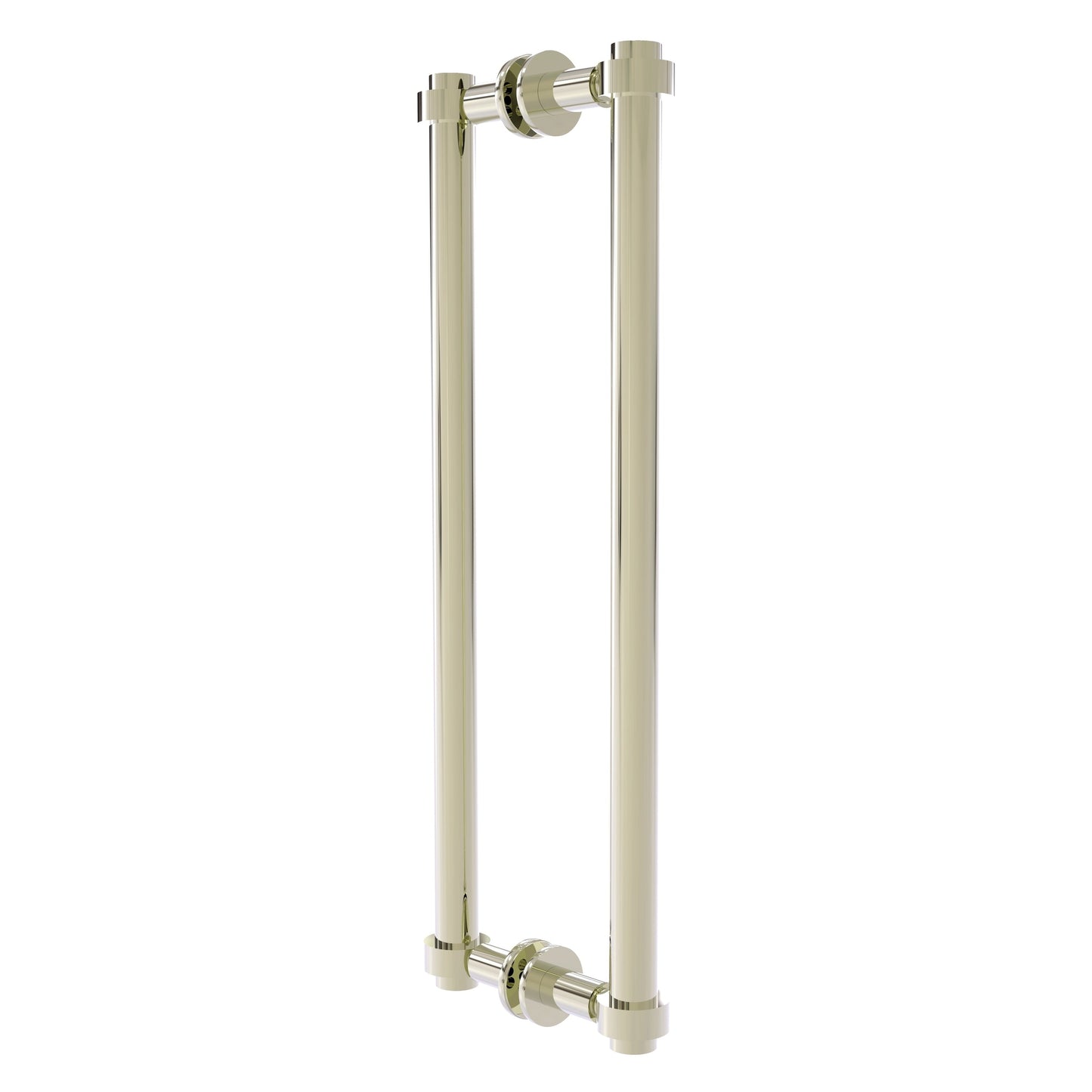 Allied Brass 404-18BB 19.4" x 7.2" Polished Nickel Solid Brass Back-to-Back Shower Door Pull