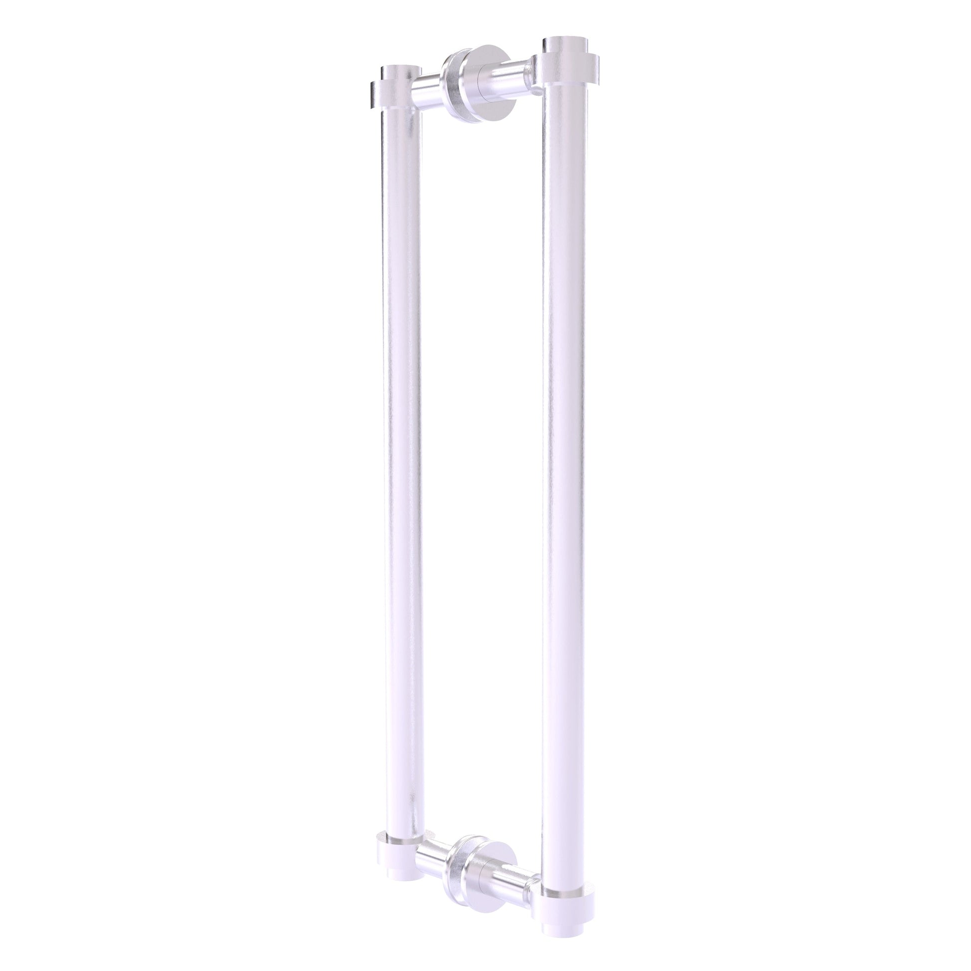 Allied Brass 404-18BB 19.4" x 7.2" Satin Chrome Solid Brass Back-to-Back Shower Door Pull