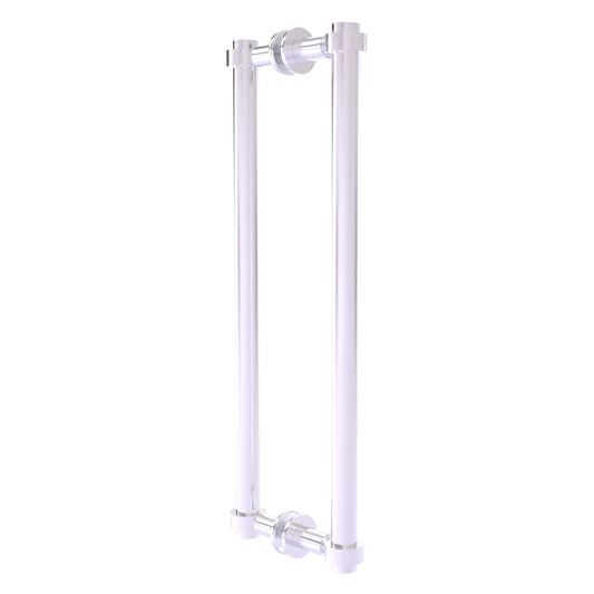 Allied Brass 404-18BB 19.4" x 7.2" Satin Chrome Solid Brass Back-to-Back Shower Door Pull