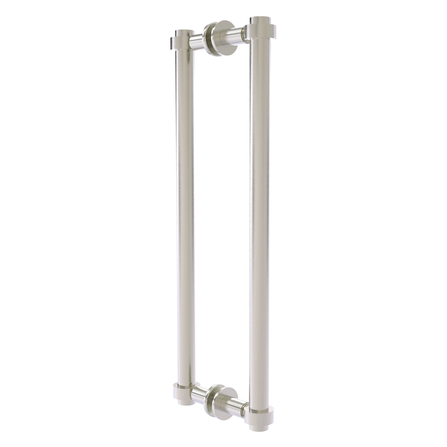 Allied Brass 404-18BB 19.4" x 7.2" Satin Nickel Solid Brass Back-to-Back Shower Door Pull