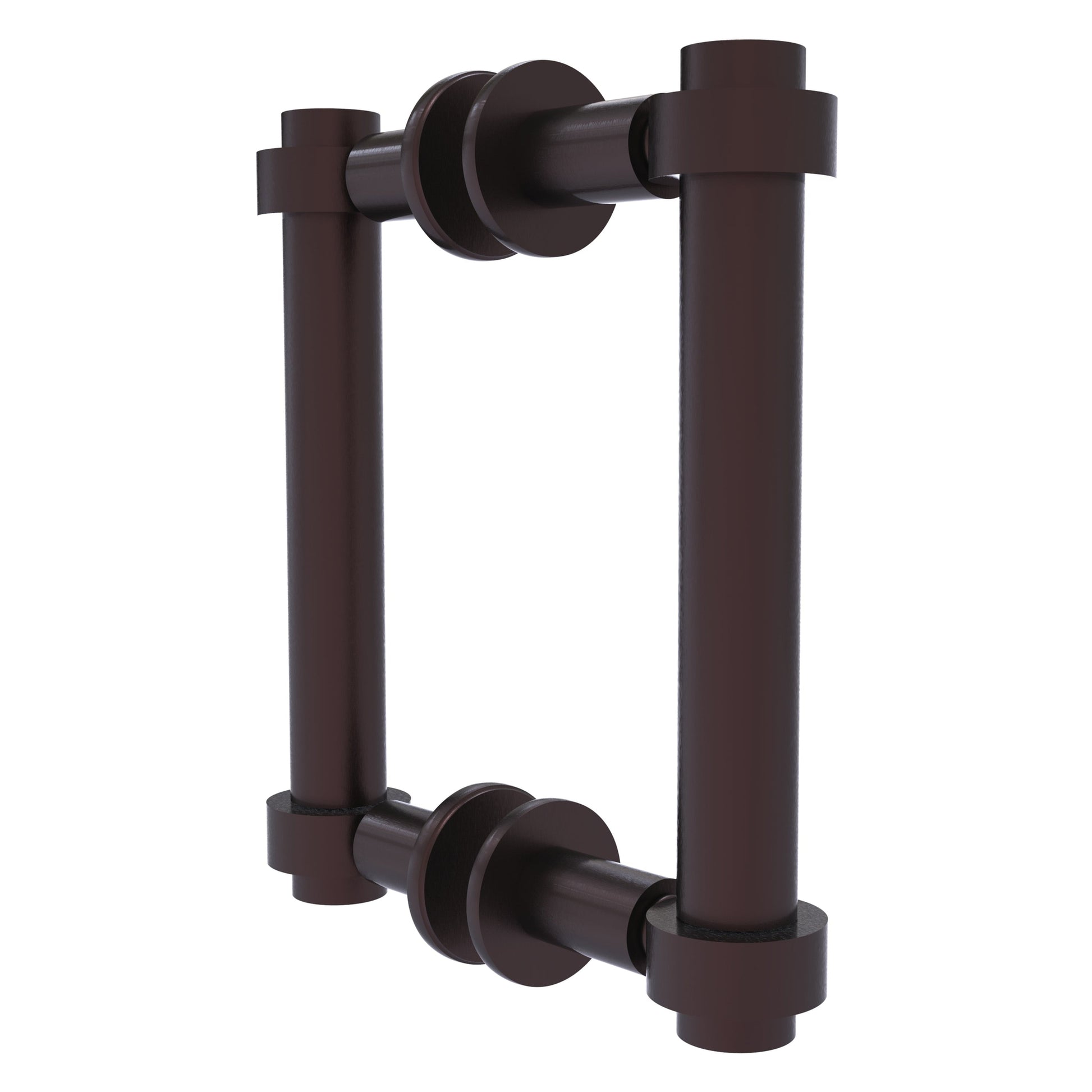 Allied Brass 404-6BB 7.4" x 7.2" Antique Bronze Solid Brass Back-to-Back Shower Door Pull