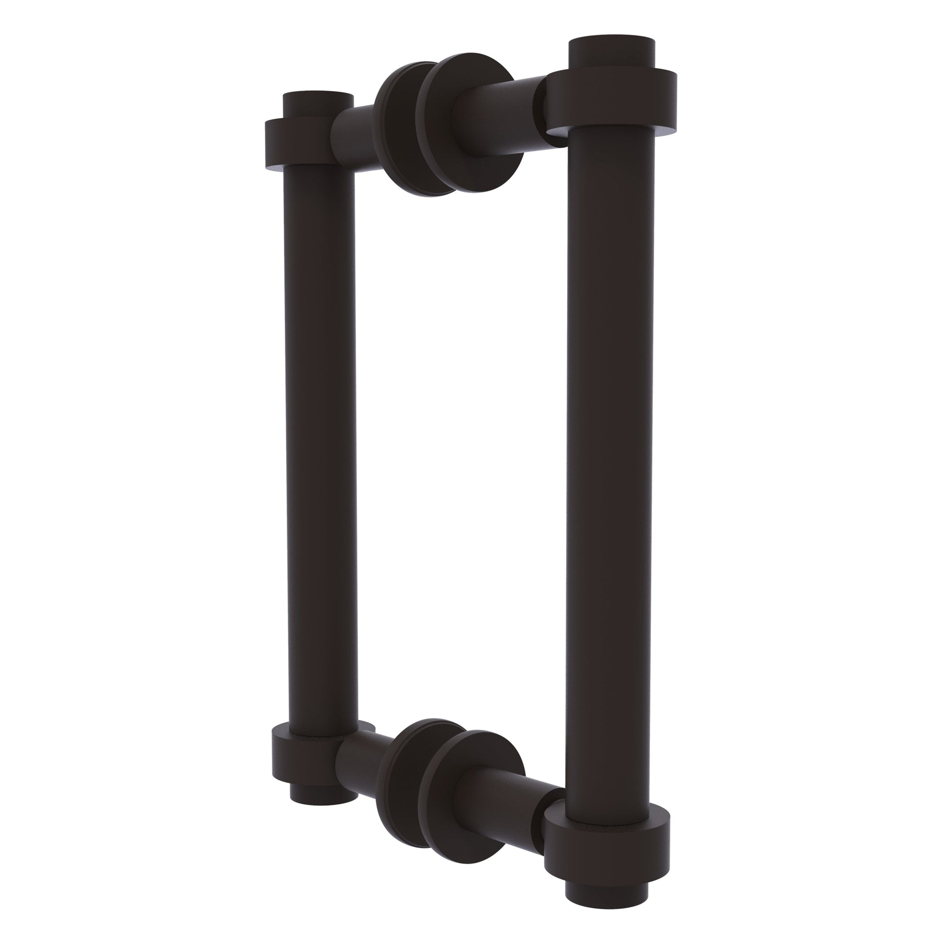 Allied Brass 404-8BB 9.4" x 7.2" Oil Rubbed Bronze Solid Brass Back-to-Back Shower Door Pull