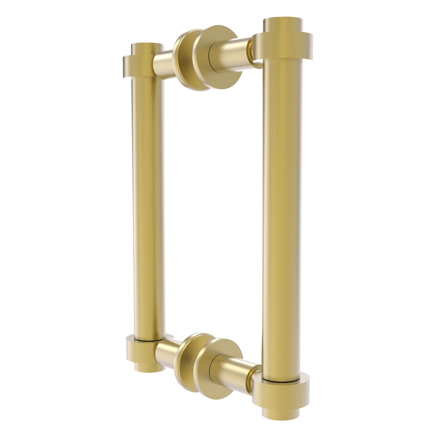 Allied Brass 404-8BB 9.4" x 7.2" Satin Brass Solid Brass Back-to-Back Shower Door Pull