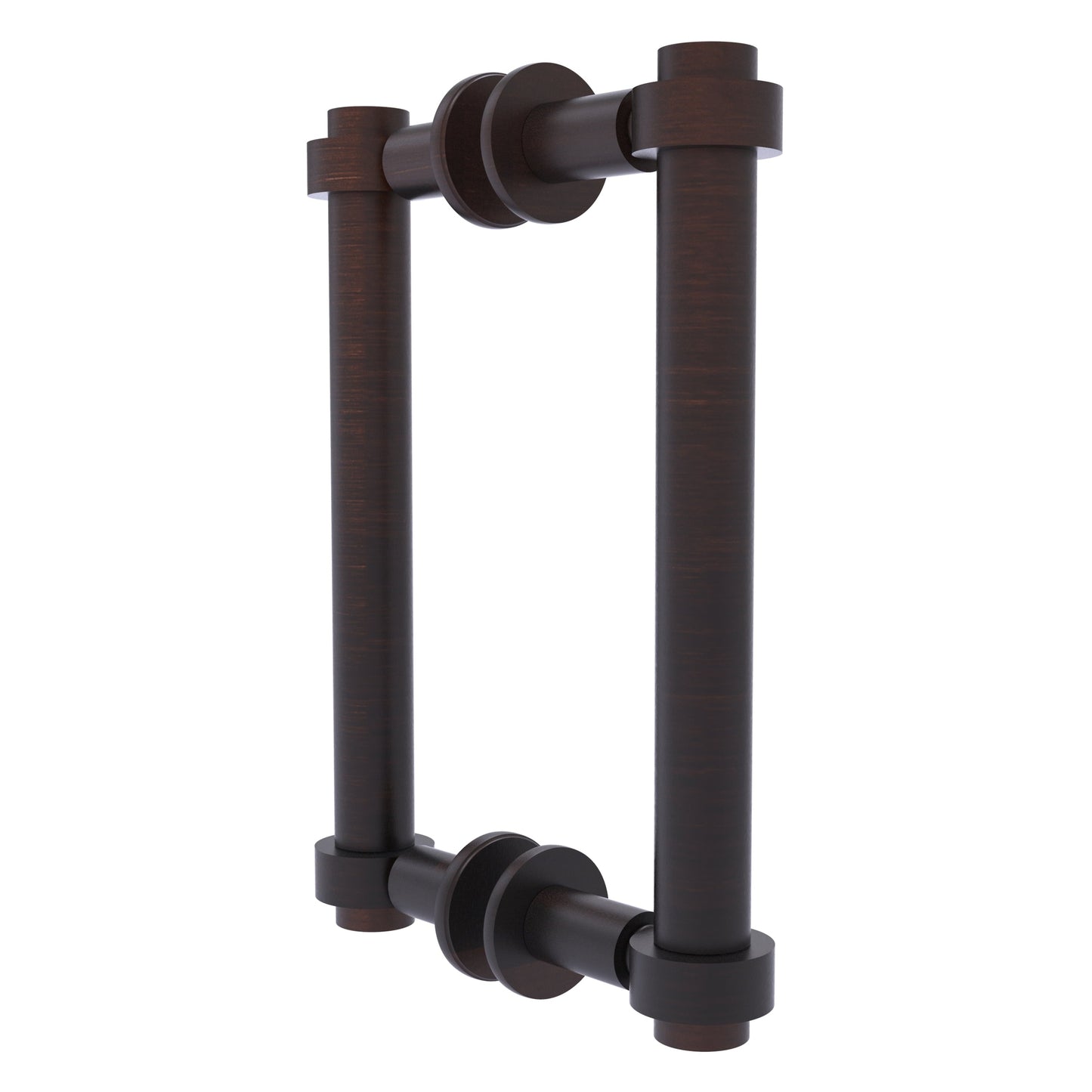 Allied Brass 404-8BB 9.4" x 7.2" Venetian Bronze Solid Brass Back-to-Back Shower Door Pull