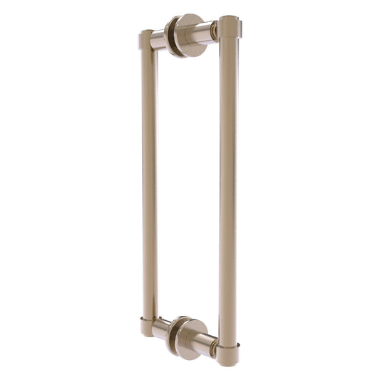 Allied Brass 405-12BB 14.3" x 5.6" Antique Pewter Solid Brass Back-to-Back Shower Door Pull