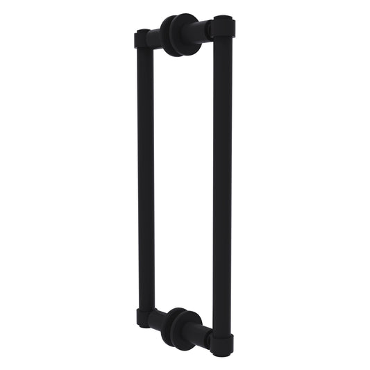 Allied Brass 405-12BB 14.3" x 5.6" Matte Black Solid Brass Back-to-Back Shower Door Pull