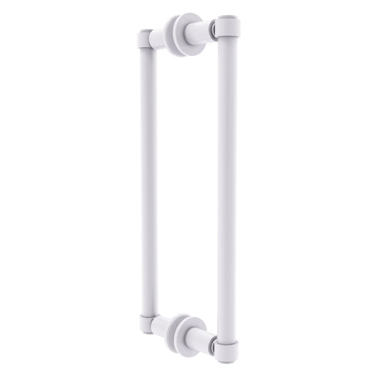 Allied Brass 405-12BB 14.3" x 5.6" Matte White Solid Brass Back-to-Back Shower Door Pull