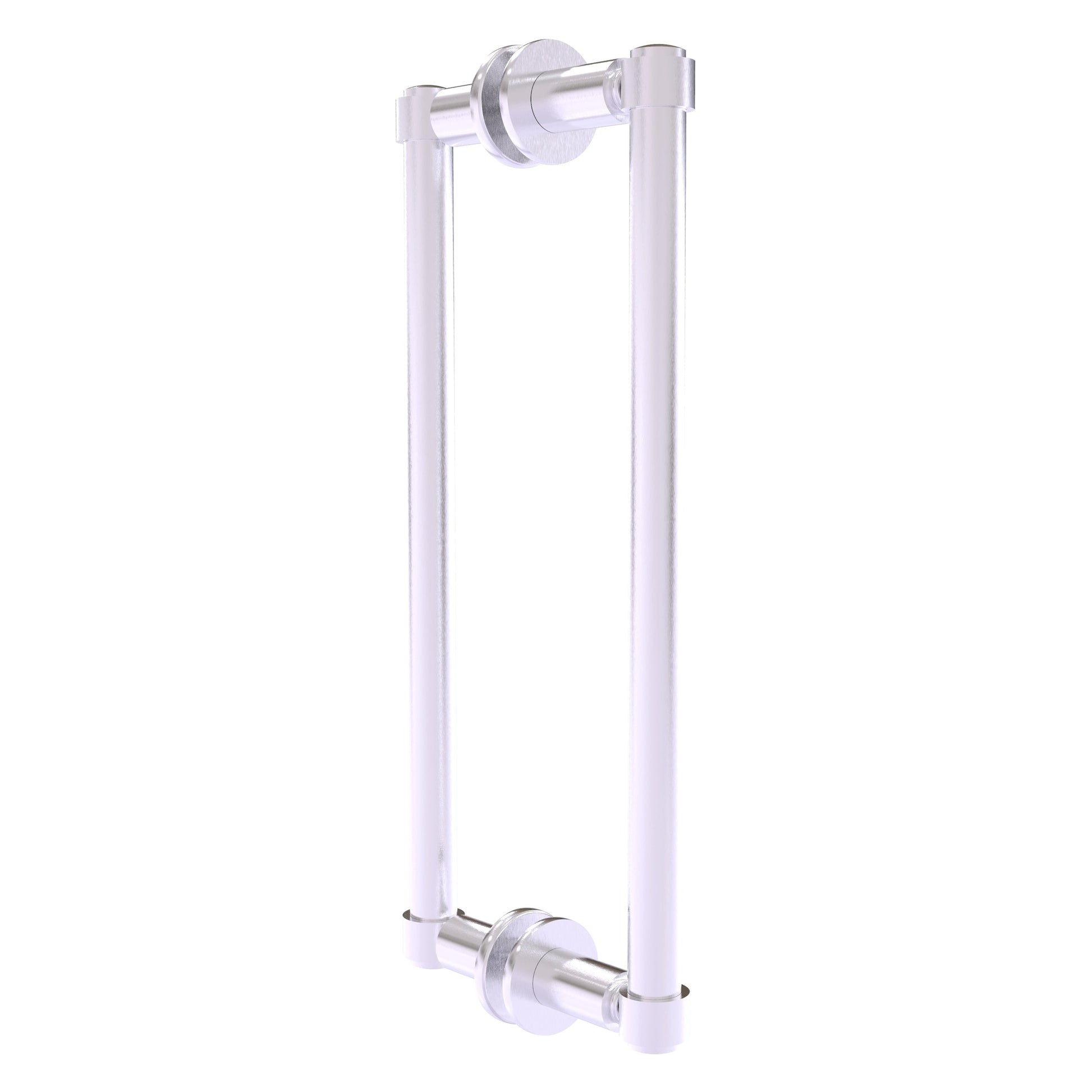 Allied Brass 405-12BB 14.3" x 5.6" Satin Chrome Solid Brass Back-to-Back Shower Door Pull