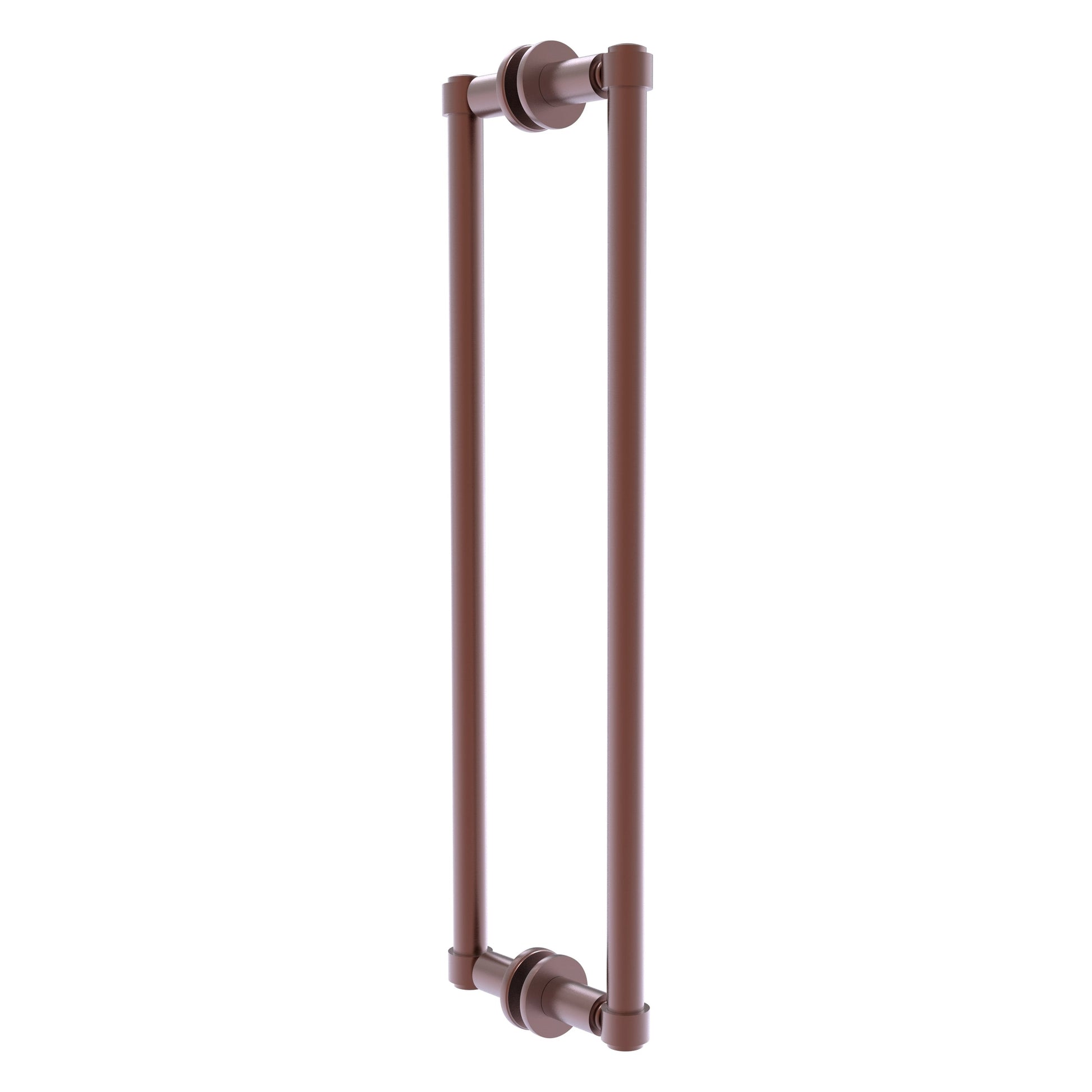 Allied Brass 405-18BB 20.3" x 5.6" Antique Copper Solid Brass Back-to-Back Shower Door Pull