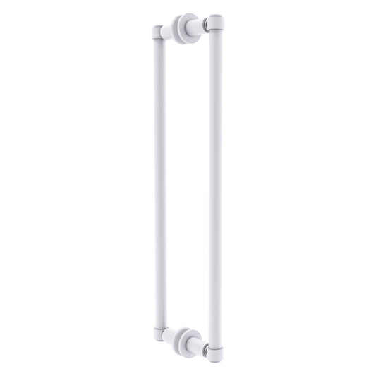 Allied Brass 405-18BB 20.3" x 5.6" Matte White Solid Brass Back-to-Back Shower Door Pull