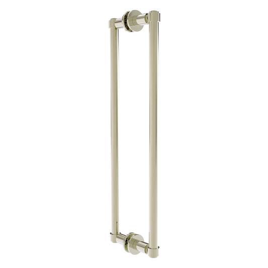 Allied Brass 405-18BB 20.3" x 5.6" Polished Nickel Solid Brass Back-to-Back Shower Door Pull