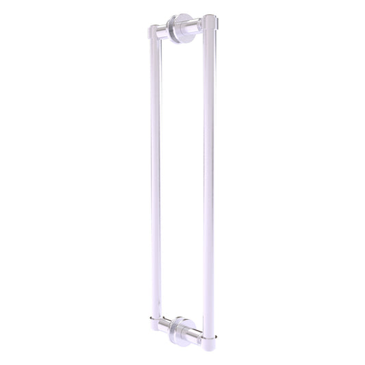 Allied Brass 405-18BB 20.3" x 5.6" Satin Chrome Solid Brass Back-to-Back Shower Door Pull