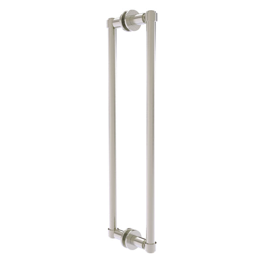Allied Brass 405-18BB 20.3" x 5.6" Satin Nickel Solid Brass Back-to-Back Shower Door Pull