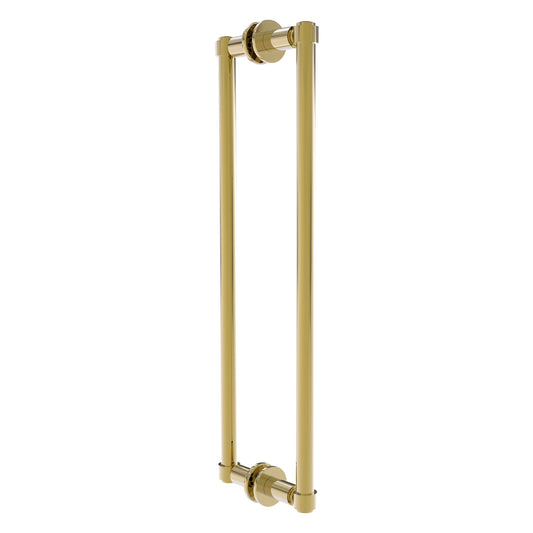 Allied Brass 405-18BB 20.3" x 5.6" Unlacquered Brass Solid Brass Back-to-Back Shower Door Pull