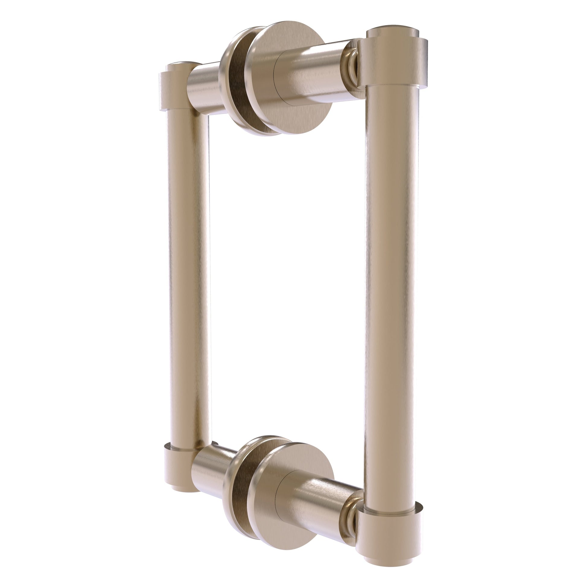 Allied Brass 405-6BB 8.3" x 5.6" Antique Pewter Solid Brass Back-to-Back Shower Door Pull