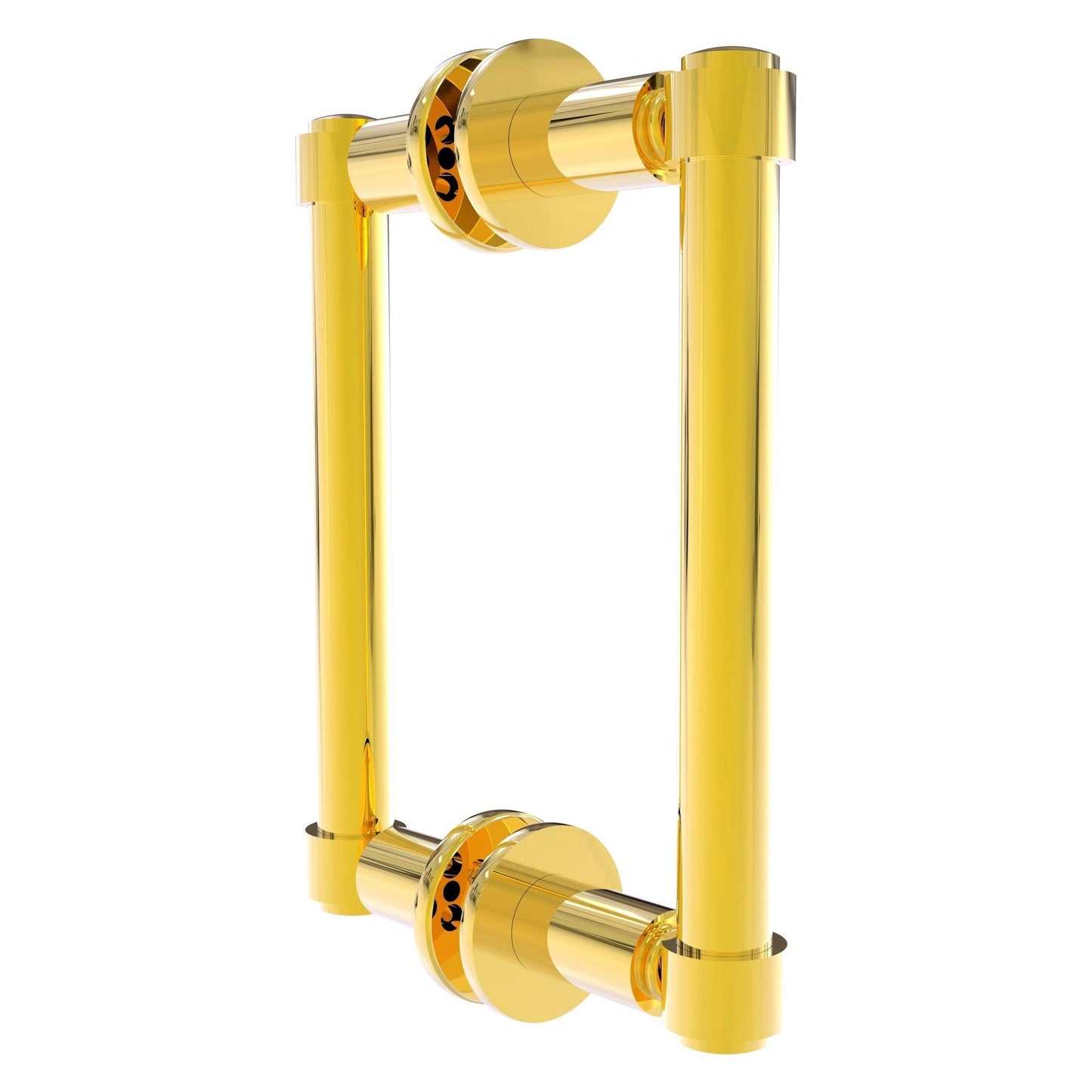 Allied Brass 405-6BB 8.3" x 5.6" Polished Brass Solid Brass Back-to-Back Shower Door Pull