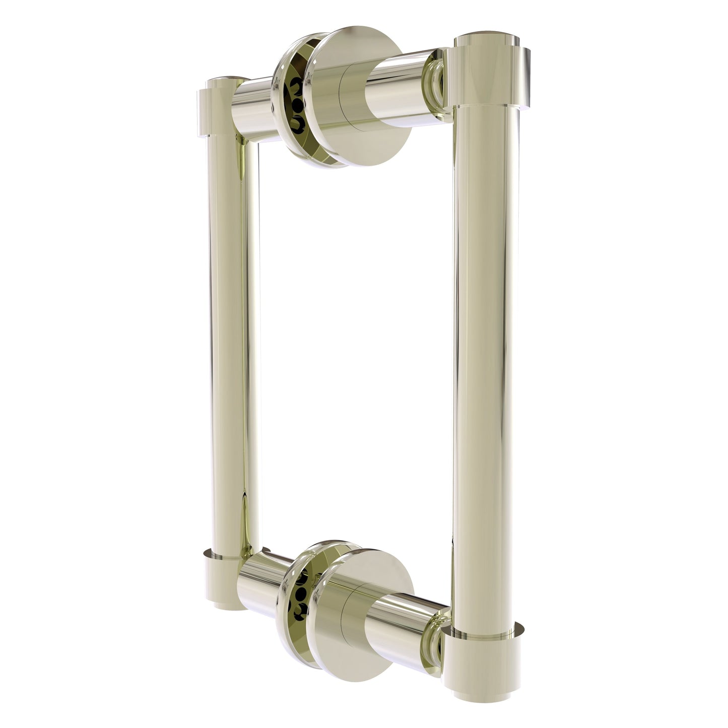 Allied Brass 405-6BB 8.3" x 5.6" Polished Nickel Solid Brass Back-to-Back Shower Door Pull