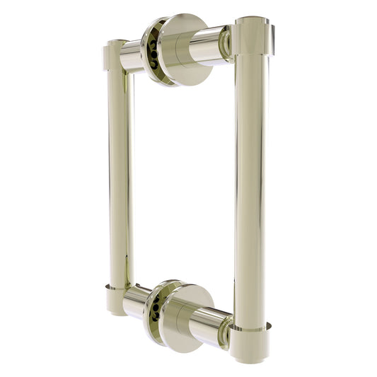 Allied Brass 405-6BB 8.3" x 5.6" Polished Nickel Solid Brass Back-to-Back Shower Door Pull