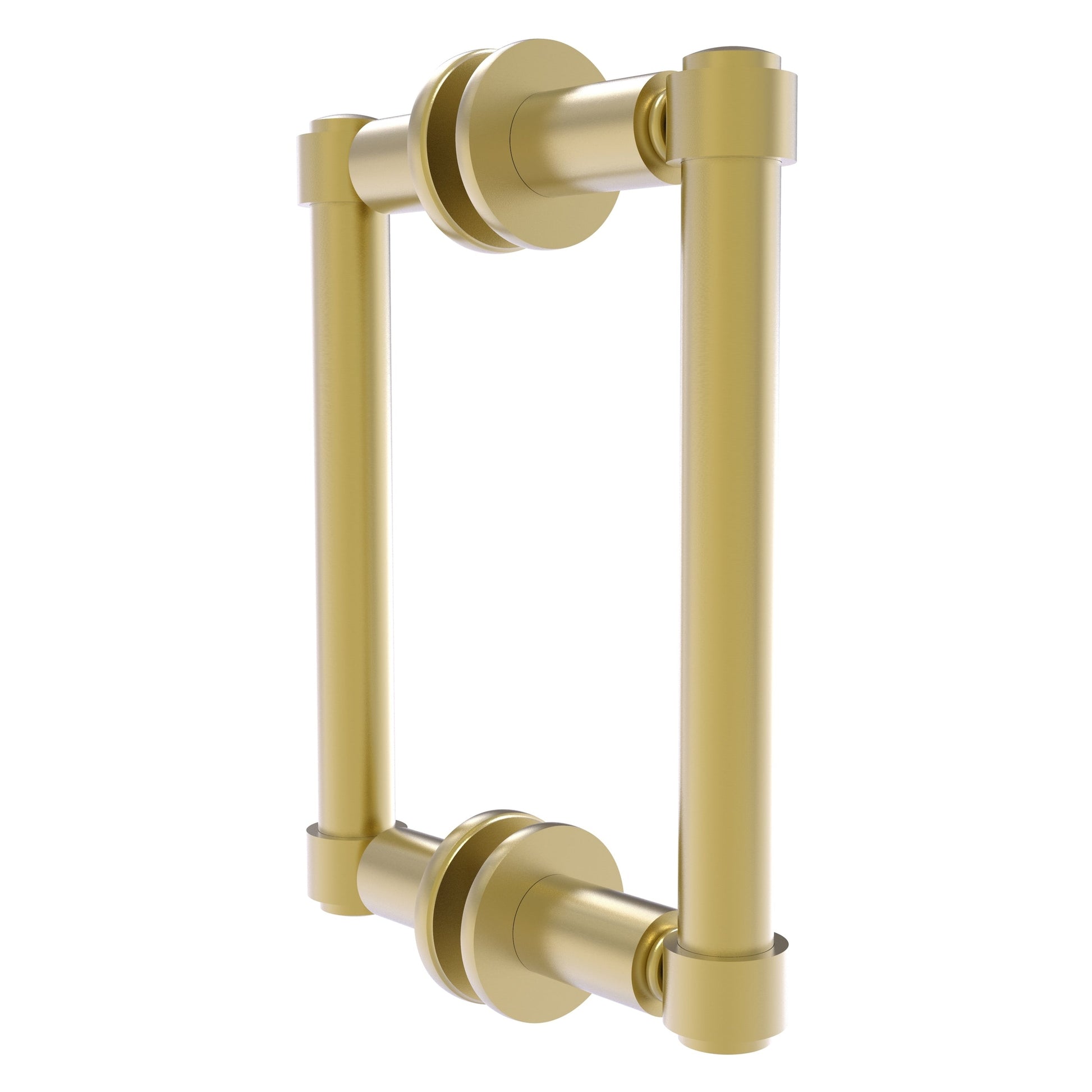 Allied Brass 405-6BB 8.3" x 5.6" Satin Brass Solid Brass Back-to-Back Shower Door Pull