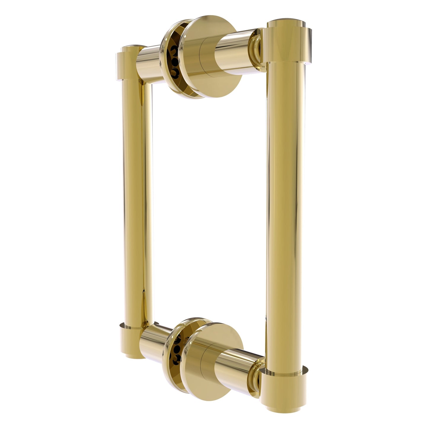 Allied Brass 405-6BB 8.3" x 5.6" Unlacquered Brass Solid Brass Back-to-Back Shower Door Pull