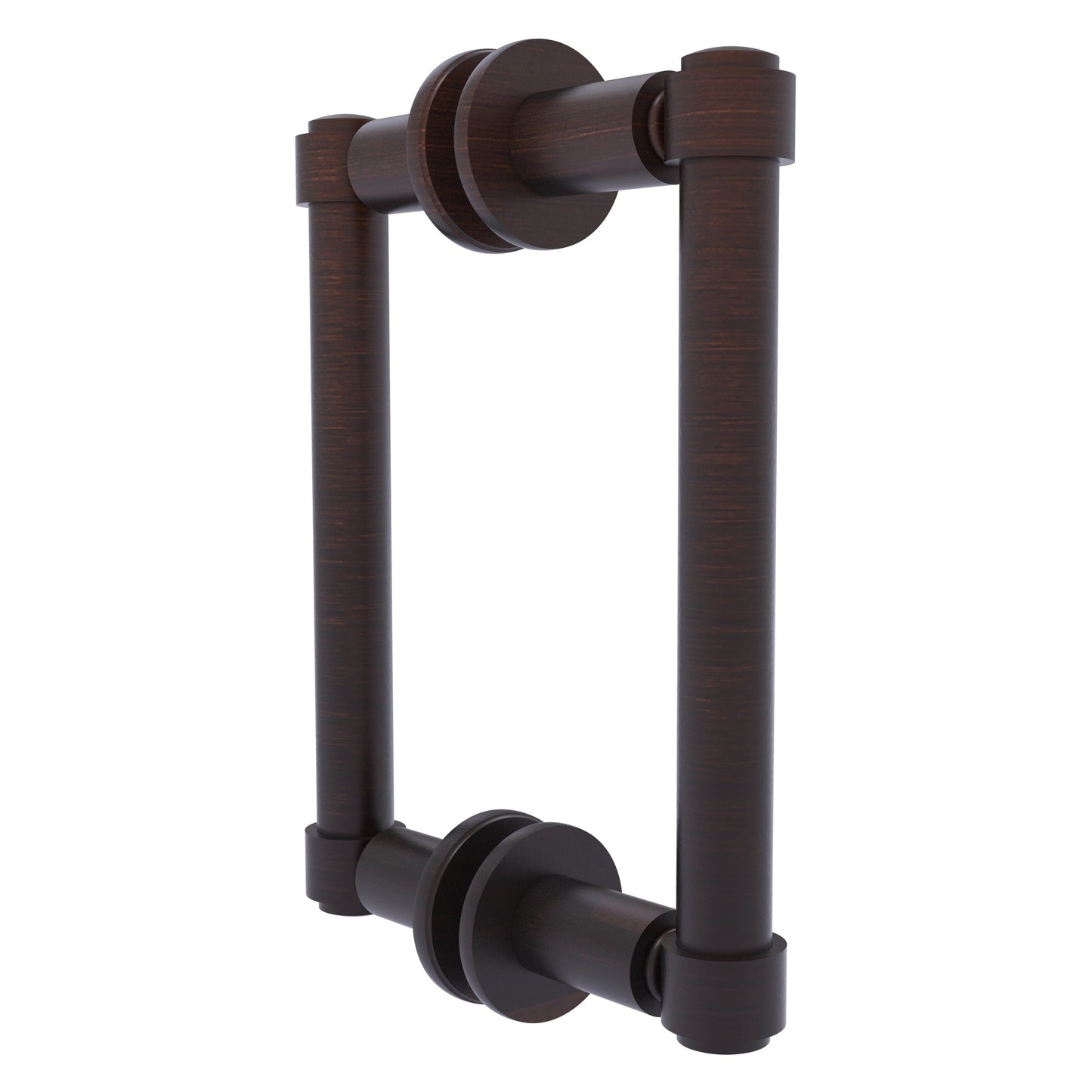Allied Brass 405-6BB 8.3" x 5.6" Venetian Bronze Solid Brass Back-to-Back Shower Door Pull