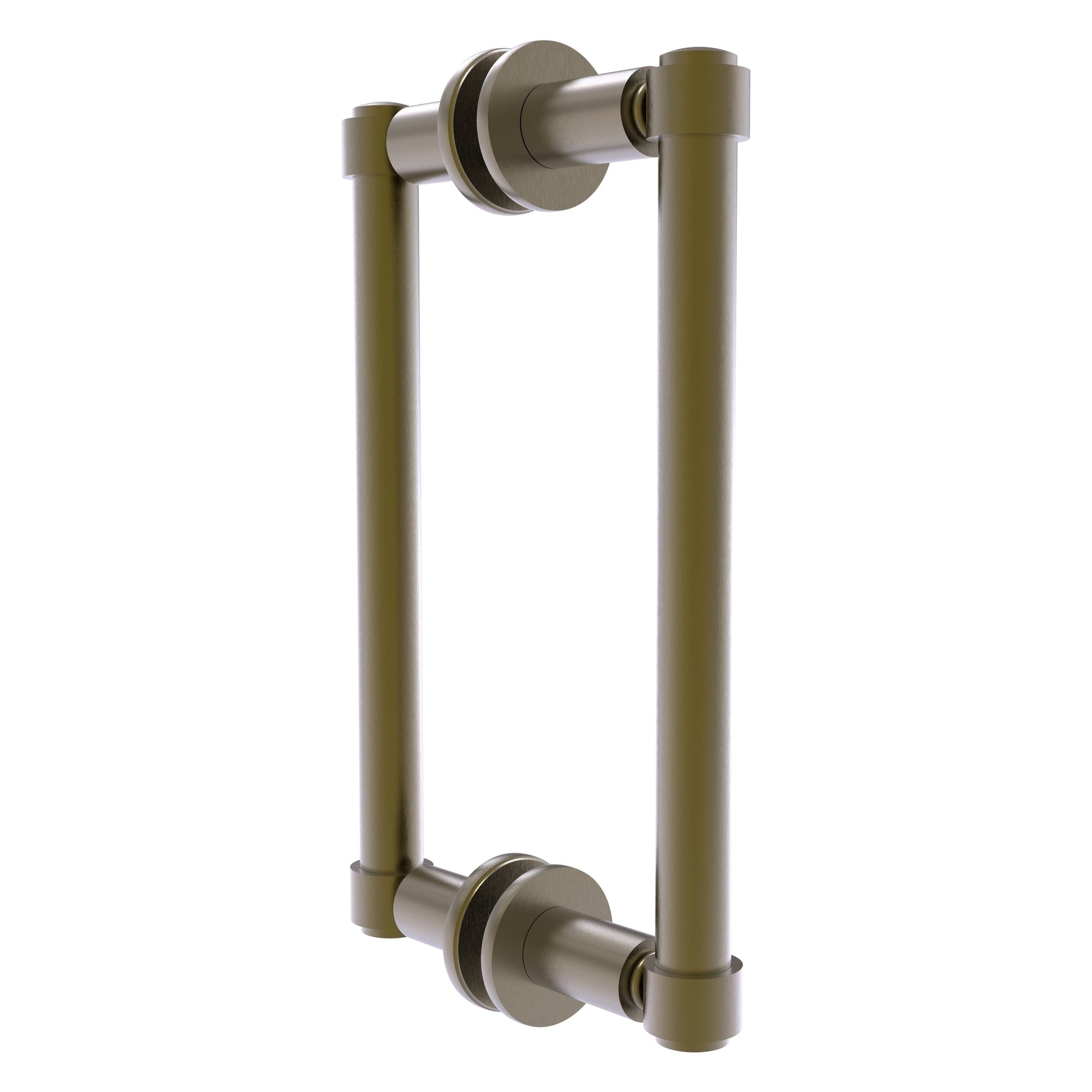 Allied Brass 405-8BB 10.3" x 5.6" Antique Brass Solid Brass Back-to-Back Shower Door Pull