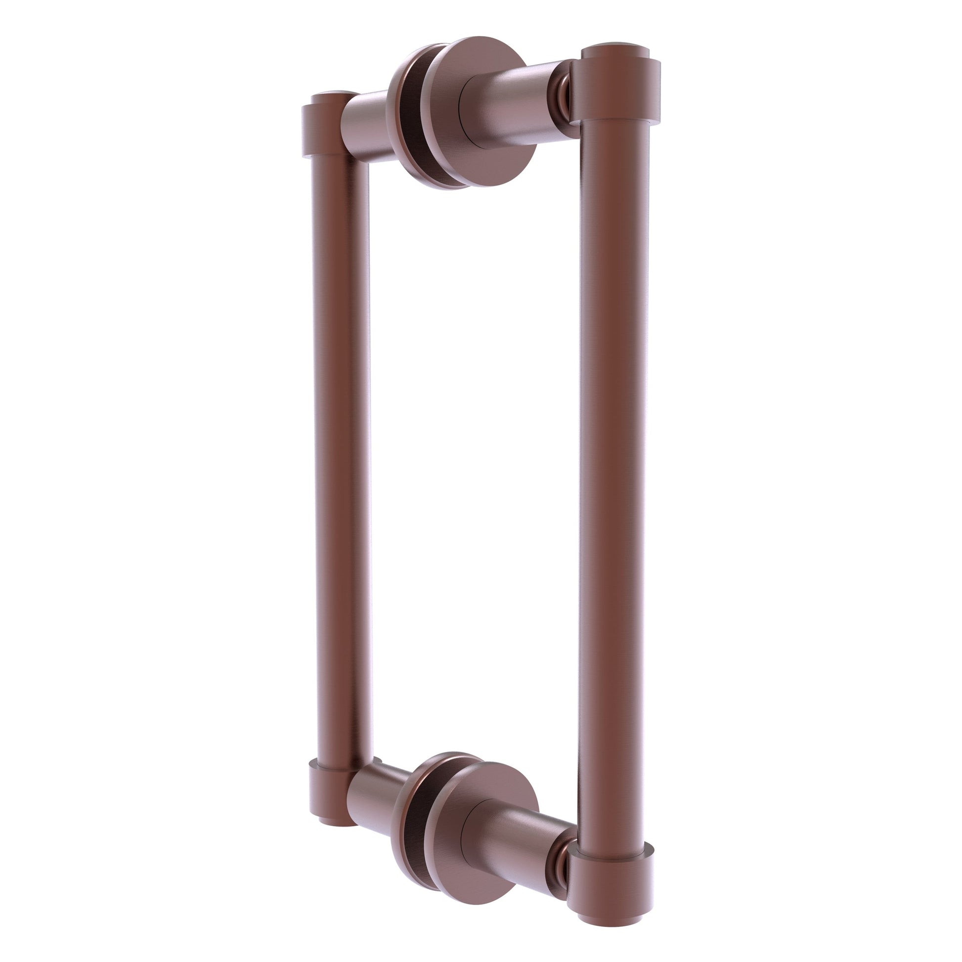 Allied Brass 405-8BB 10.3" x 5.6" Antique Copper Solid Brass Back-to-Back Shower Door Pull