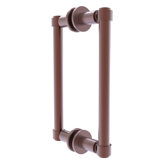 Allied Brass 405-8BB 10.3" x 5.6" Antique Copper Solid Brass Back-to-Back Shower Door Pull