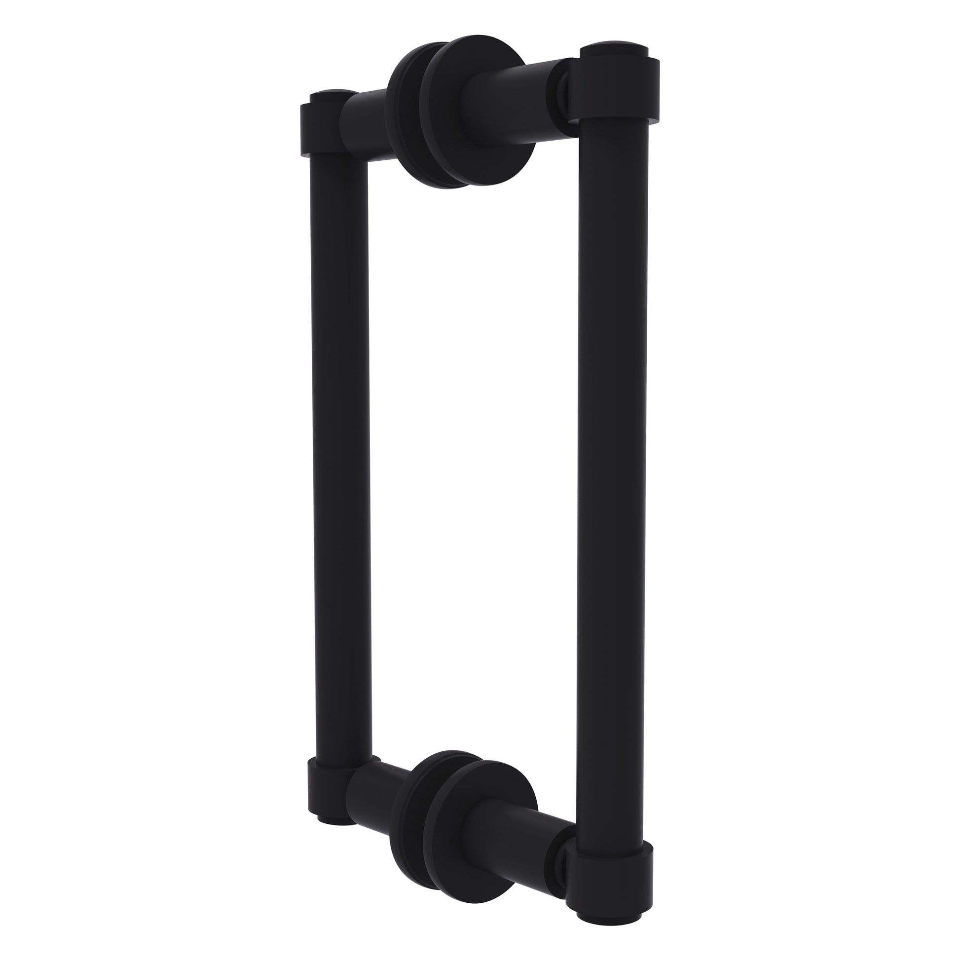 Allied Brass 405-8BB 10.3" x 5.6" Matte Black Solid Brass Back-to-Back Shower Door Pull